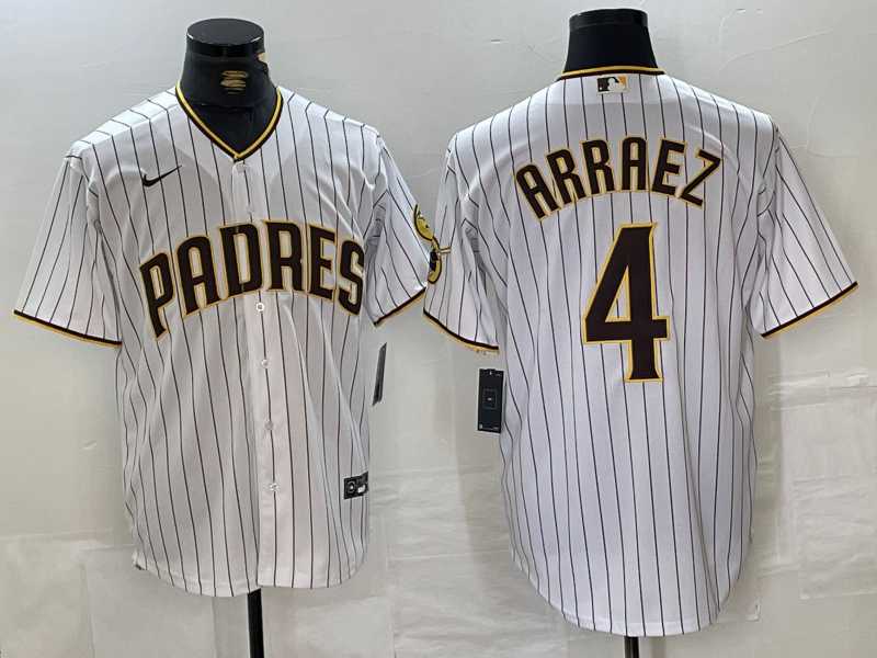 Men's San Diego Padres #4 Luis Arraez White Cool Base Stitched Jersey,We sell and wholesale Men's San Diego Padres #4 Luis Arraez White Cool Base Stitched Jersey on line form chian!